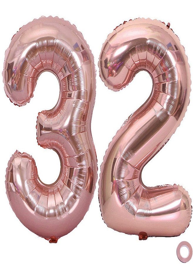Juland Rose Gold Number Balloons Large Foil Mylar Balloons 40 Inch Giant Jumbo Number Balloons for Birthday Party Decorations 23 - Image 2