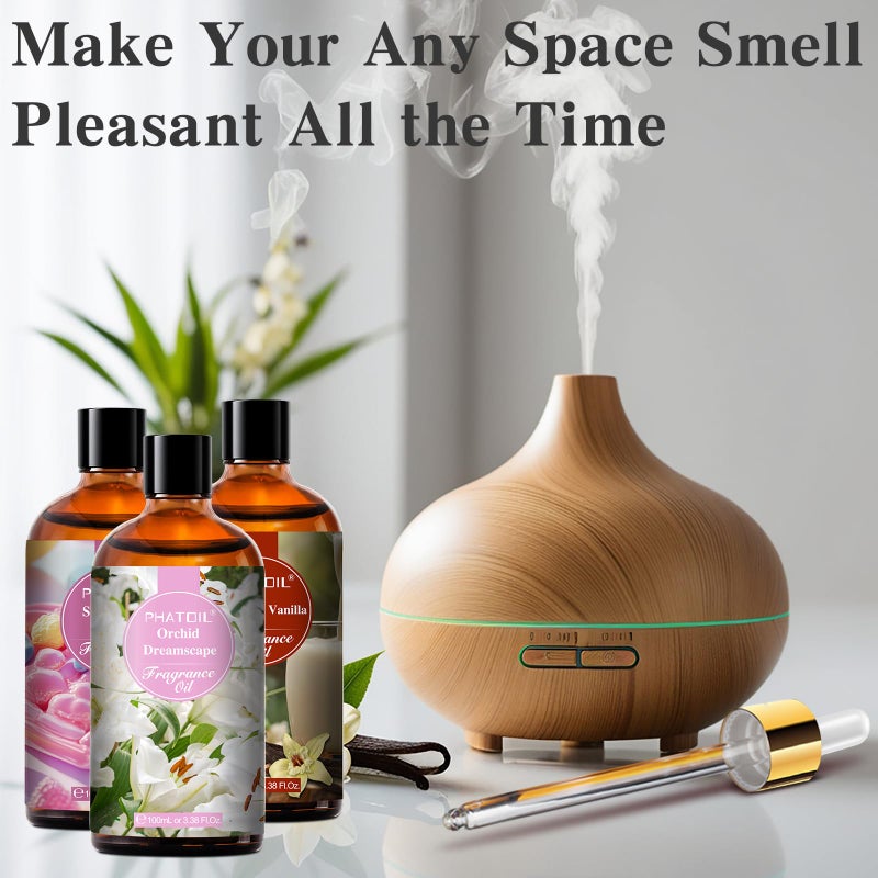 PHATOIL Golden Vintage No.1 Fragrance Oils for Aromatherapy, 3.38FL.OZ Diffuser Oils for Home, Perfect for Aromatherapy, Humidifiers, Yoga, DIY Candle and Soap Making - 100ml - Image 5