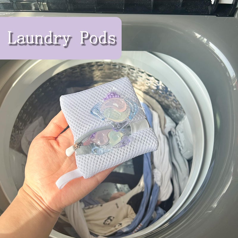 XLANMAY 4PCS Laundry Pod Anti-Sticking Bag Laundry Pods Dissolution Protection Bag Scent Beads Bags Durable Storage Bag for Pods Scented Beads - Image 2