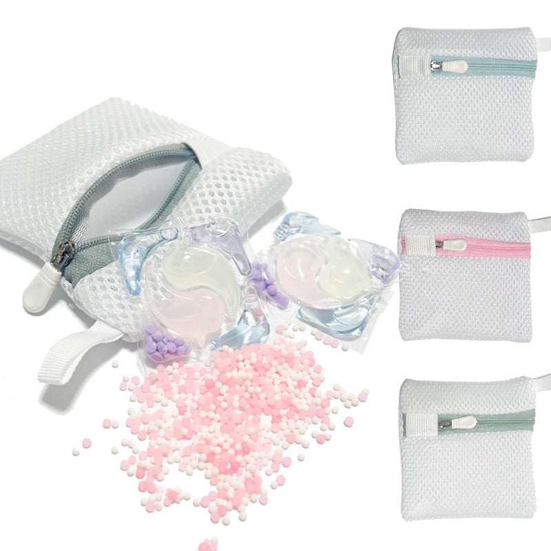 XLANMAY 4PCS Laundry Pod Anti-Sticking Bag Laundry Pods Dissolution Protection Bag Scent Beads Bags Durable Storage Bag for Pods Scented Beads - Image 1