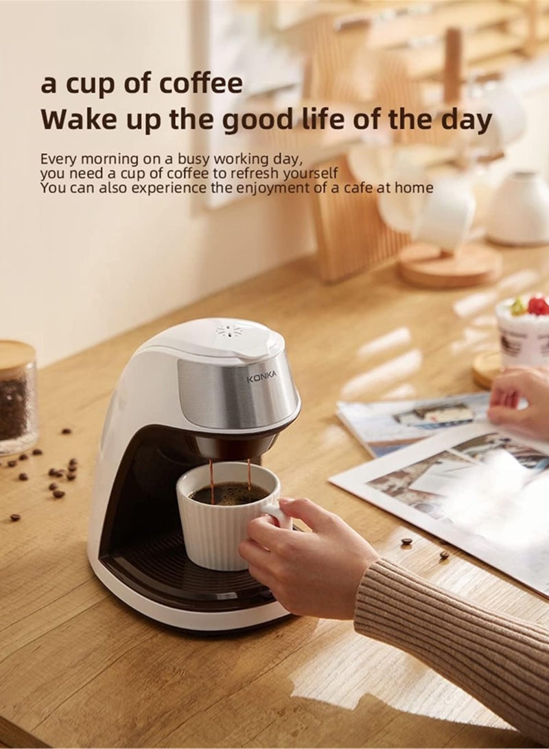 KONKA A Portable Mini Automatic Drip Coffee Maker for Home Use, Comes with a Ceramic Cup, And Is Faster Than Manual Brewing. It's Also Suitable for Office and Home Use. - Image 3