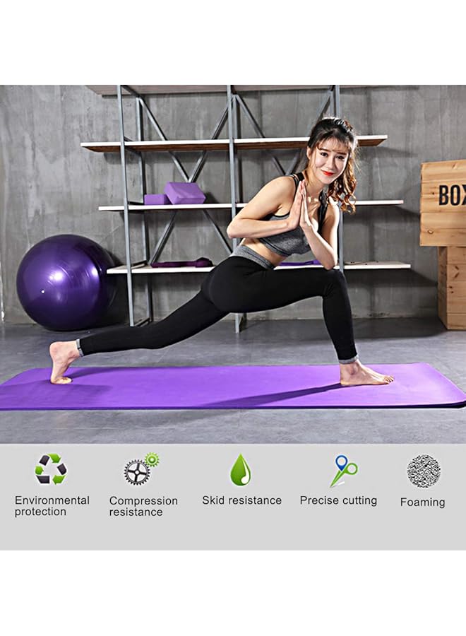 FESTNIGHT Non Slip Yoga Mat 10 Mm Size Pink - Image 5