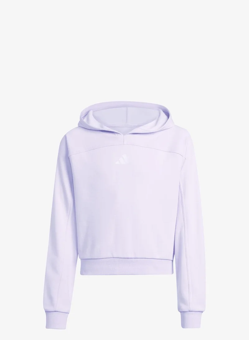 Adidas Junior Girl Holiday Glam Cropped Sweatshirt