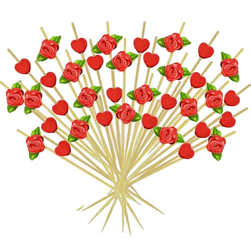 Valentine's Day cocktail sticks, cake garnishes, wedding season party supplies, fruit forks, disposable fruit garnishes in Shucheng - Image 5