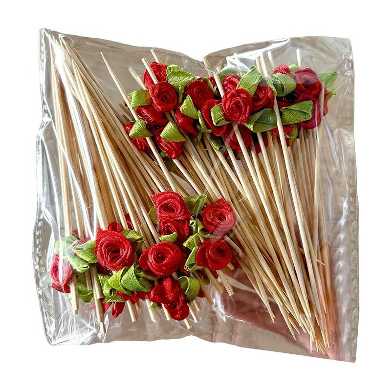 Valentine's Day cocktail sticks, cake garnishes, wedding season party supplies, fruit forks, disposable fruit garnishes in Shucheng - Image 1