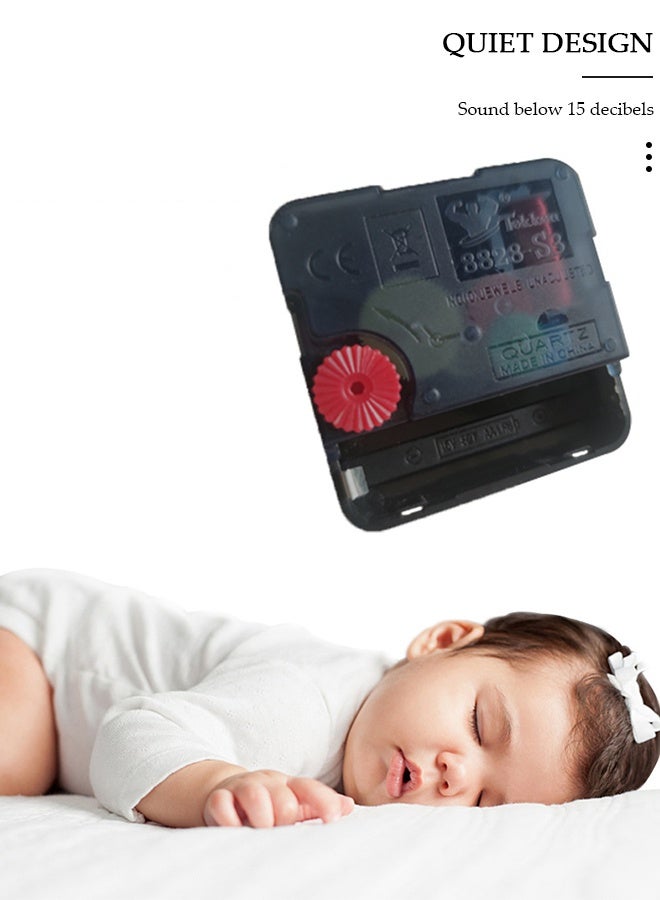 DUNISO ساعة حائط ساعات حائط صغيرة حديثة تعمل بالبطارية صامتة غير موقوتة تناظرية كلاسيكية للمكتب والمنزل والحمام والمطبخ وغرفة النوم والمدرسة - Image 3