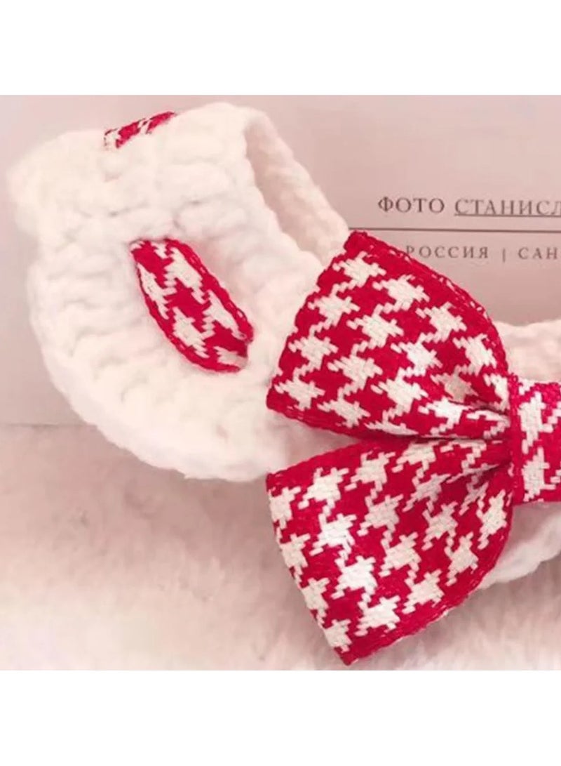 A.M Pet Necklace Collar, Cute Collar with Lace Design Decoration Fade-resistant Soft Comfortable Buttoned Pet Collar for Cats, Dogs, Kittens, Puppies - Image 5