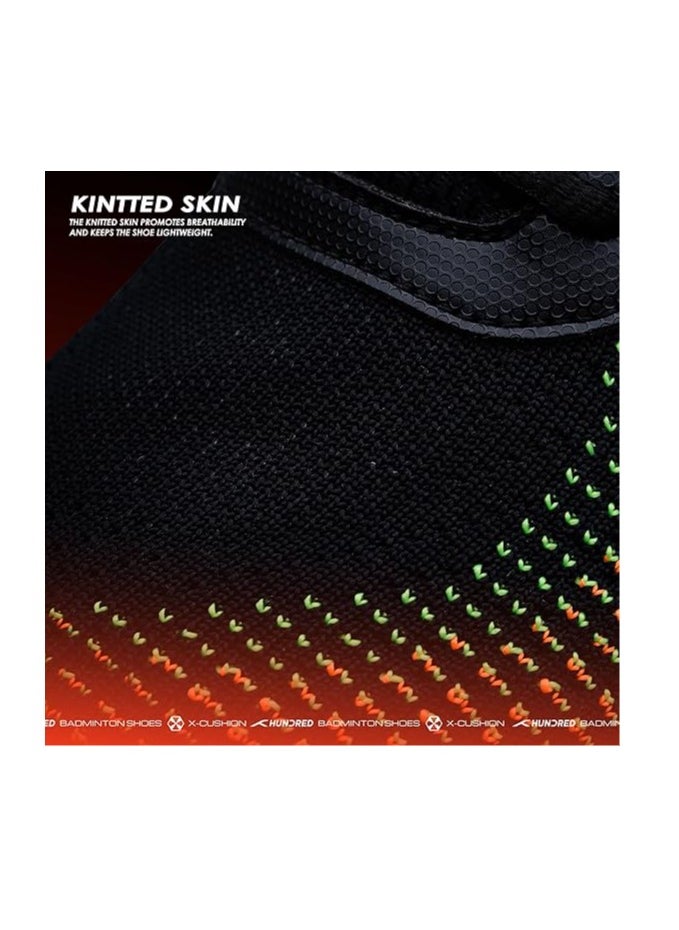 HUNDRED Blade Lite Non Marking Badminton Shoes  | Unisex | Material: Knitted upper and Rubber sole | Also Perfect for Squash, Table Tennis, Volleyball, Basketball & Indoor Sports | Lightweight & Highly Durable  - Image 5