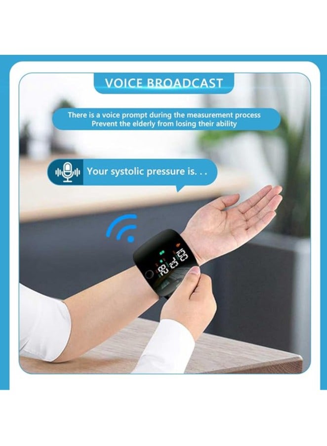 general Wrist Blood Pressure Monitor, Automatic Blood Pressure Monitor with LED Touch Screen, Adjustable Wrist Blood Pressure Cuff, Rechargeable Wrist Blood Pressure Monitor with 99x2 Reading Memory (Black) - Image 5