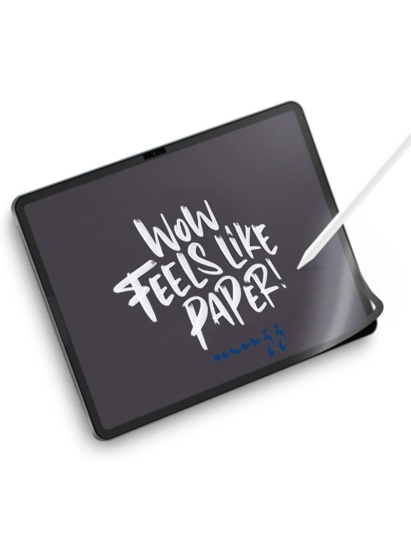 Muzz حماية شاشة سيراميك غير لامع لجهاز iPad، فيلم TPU مرن، مقاوم للخدوش، فيلم حماية خالي من الفقاعات - حواف سوداء لجهاز (iPad Air 2 iPad الجيل 6/5: 9.7 بوصة) - Image 1