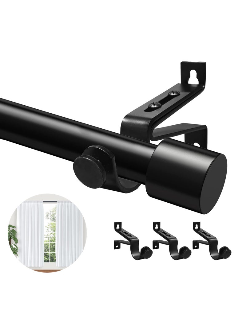 WALALLA Extendable Stainless Steel Metal Curtain Rod, Multifunctional Shower Curtain Rod, Adjustable Curtain Pole, Clothes Rail Adjustable from 80 to 365 cm - Image 1