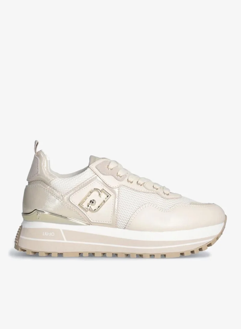 Liu Jo Leather and mesh platform sneakers