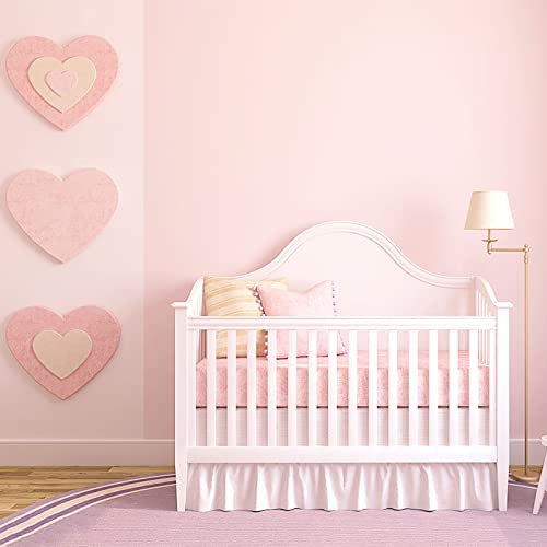 HeloHo Solid Light Pink Wallpaper Matte Textured Peel and Stick Wallpaper Modern Self Adhesive Removable Wall Paper Waterproof Contact Paper for Living Room Bedroom Decor 118"X15.7" - Image 5