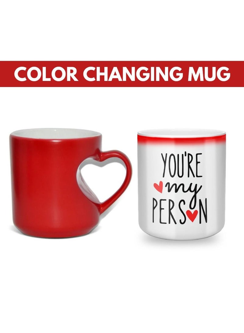 MEC You're My Person color changing Magic Mug Printed Coffee Mug 11Oz Inner Heartshape - Image 2