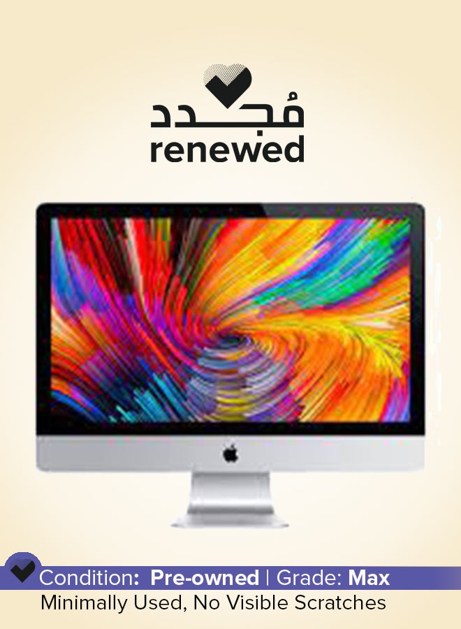 ابل  مجدد - آي ماك A1419 (2012) الكل في واحد مع شاشة 27 بوصة بدقة Full HD، معالج Core i5/ثنائي النواة/ذاكرة RAM سعة 16 جيجابايت/قرص SSD سعة 256 جيجابايت/macOS - Image 1