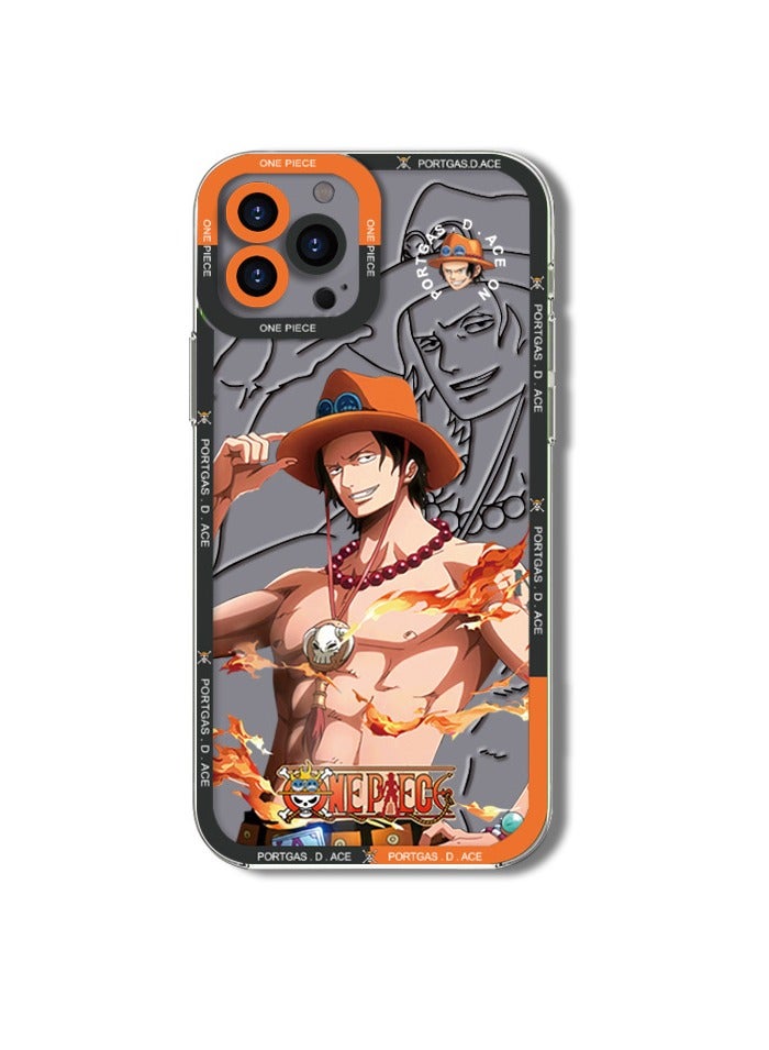 general Anime iPhone15 ProMax Cartoon Case Black Shockproof Slim Grip Comfortable Feeling For Cool Boys Birthday Gift Colorful TPU Silver Plated iPhone15 Pro Max Hard Case - Image 1