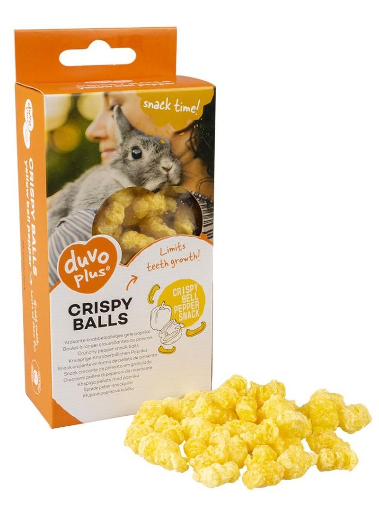 Duvo + Pet Crispy Chew Balls Yellow Bell Pepper Yellow 50g - Image 1