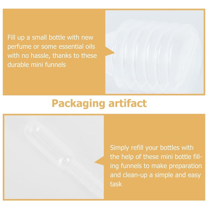 Mini Metal Funnel Set With Plastic Droppers Reusable Alumina Easy Clean For Perfume Spice Liquid Dispensing - Image 4