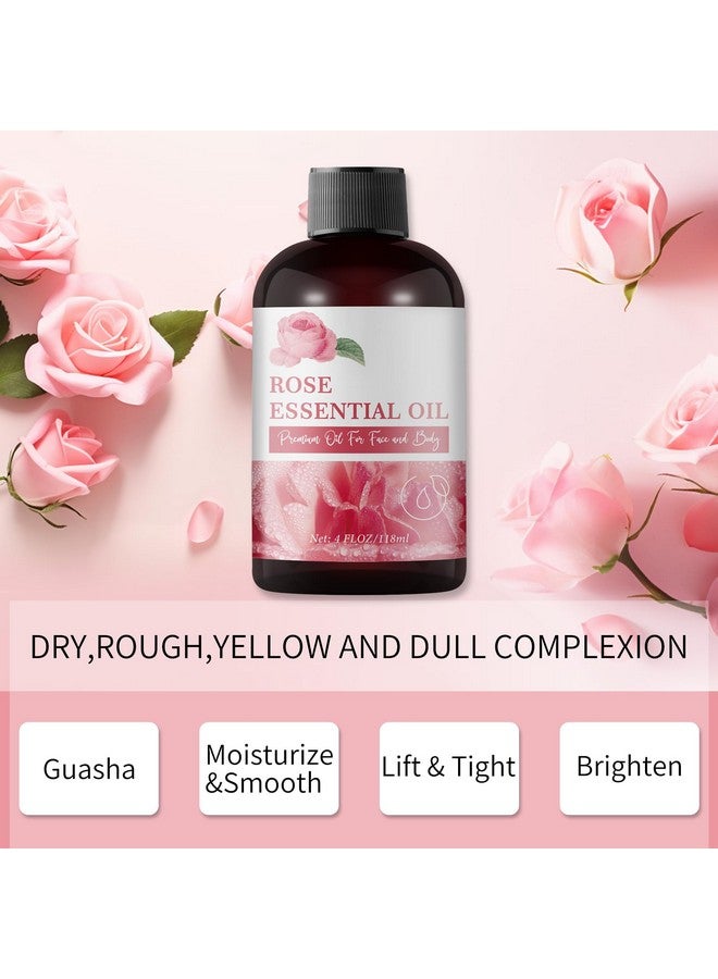 YAFUSIPE Rose Essential Oil Pure Rose Oil For Face 4Oz, Organic Essential Oils For Diffuser Home Natural Essential Oils For Soap Making Candle Making, Rose Body Oil For Skin Massage Rose Oil For Hair Gifts - Image 3