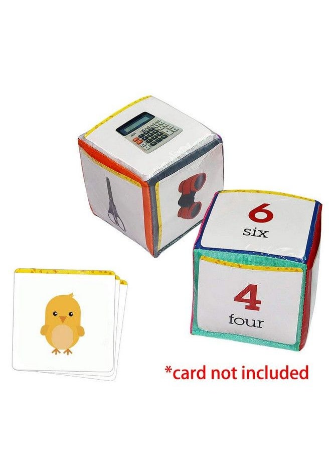 Eamay - Playing Game Dice Soft Foam Cubes Set Of 2 Learn Pocket Cubes Ages 3 Years And Up. - Image 1