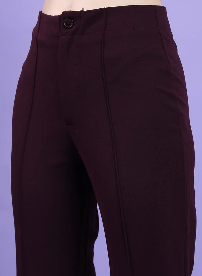 طوكيو توكيز Pintuck High Rise Flared Bootcut Trousers by Styli
