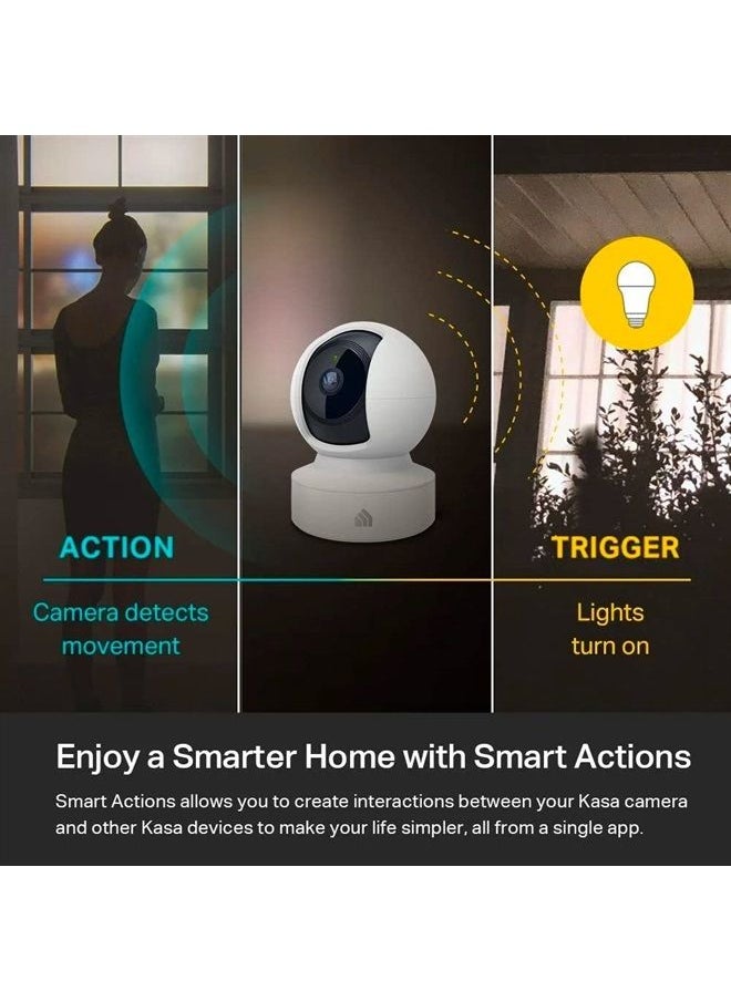 Kasa Smart Kasa Indoor Pan/Tilt Smart Security Camera, 1080p HD Dog Camera 2.4GHz with Night Vision, Motion Detection for Baby and Pet Monitor, Cloud & SD Card Storage, Works with Alexa & Google Home (EC70)  - Image 2