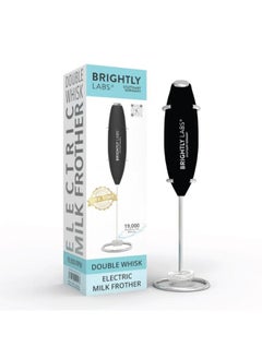 BRIGHTLY LABS Upgrade Your Coffee Experience with Our Powerful Milk Frother - Handheld Electric Whisk with Titanium Motor, Mixing, and Blending for Frappes, Lattes, and Matcha. Includes Convenient Stand!  - Image 1