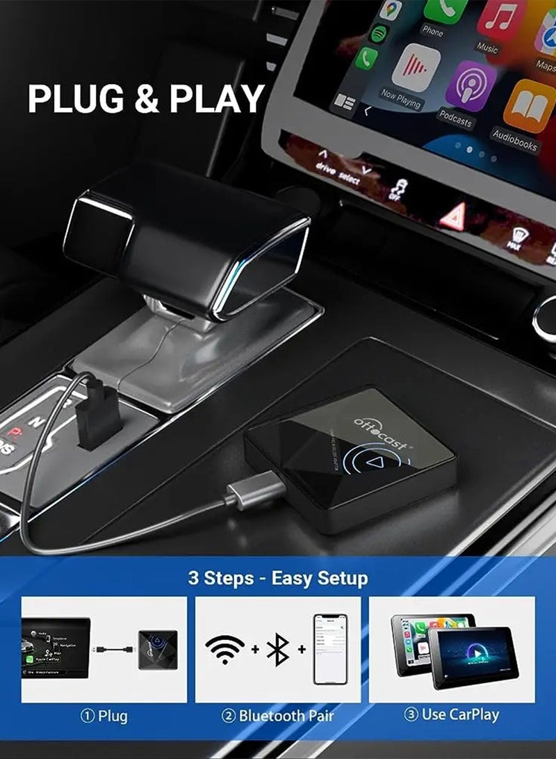 Ottocast U2 Air Pro Wireless CarPlay Apple Adapter for OEM Wired CarPlay Car Play Accessories