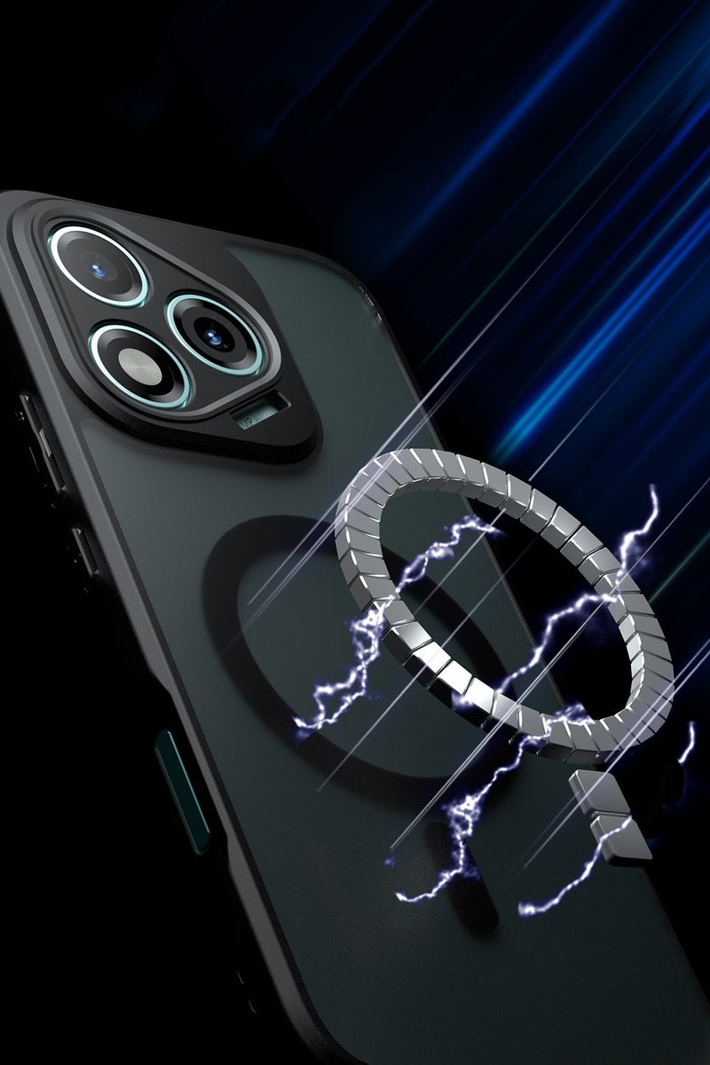 general for Honor 400 Lite Case Magnetic Shockproof Matte Cover Anti-Yellowing Cover Slim Frosted Matte Case for Honor 400 Lite 6.7" - Image 4