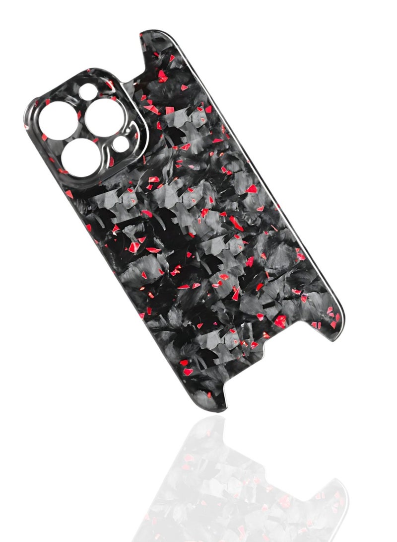 SOLARAE Real Aramid Carbon Fiber Ultra Thin Case Cover For iPhone 15 Pro (Red) - Image 2