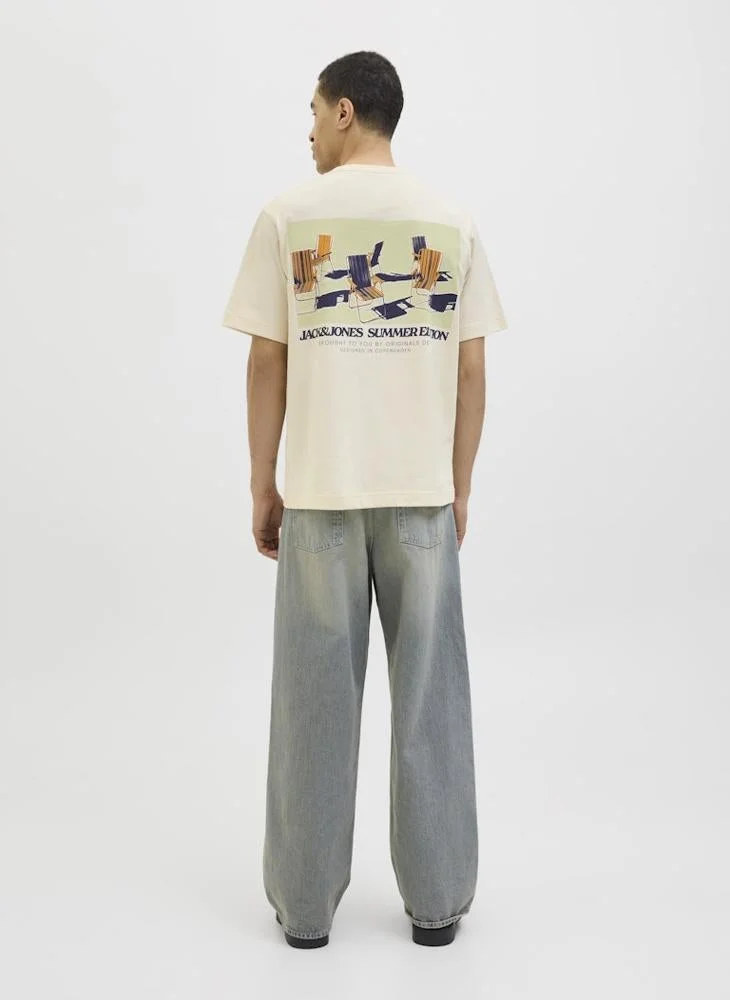 جاك اند جونز تيشيرت بقصة عادية أصلية من الاستوديو