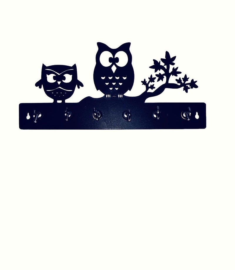 Akshiv Exports Decorative Key Hanger Key Holders for Wall Home Decor Items Best Gifting Items Wooden Keys Organizer 2 Owls Size 205 CM X 105 CM  - Image 3