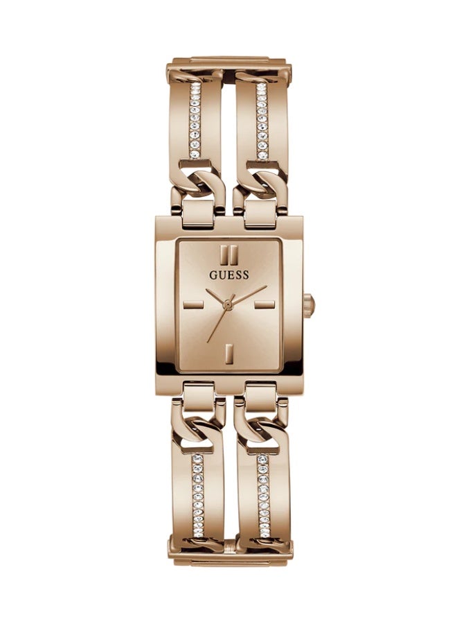 GUESS Women’s Watch – Rose Gold Tone Rectangle Design | Elegant & Sustainable Style - Image 2
