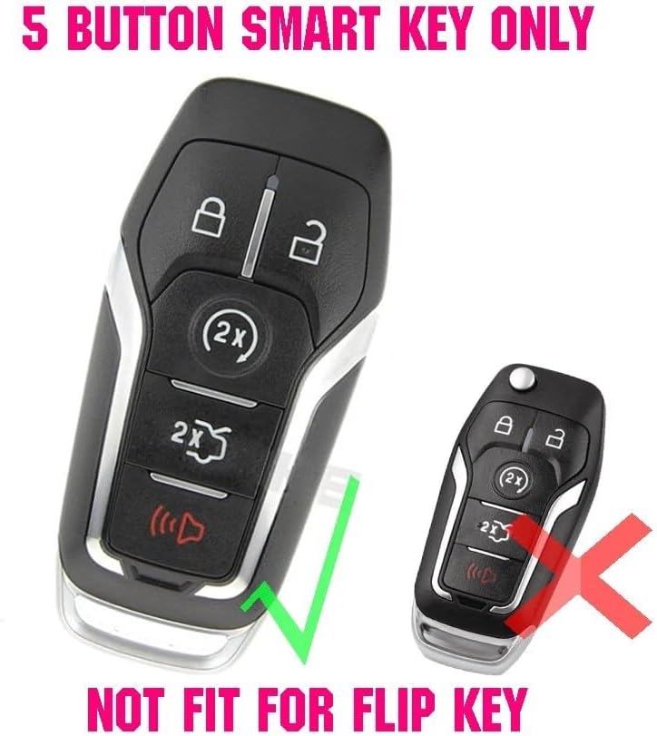 QASULER Silicone Key Fob Cover for Ford and Lincoln - Image 3