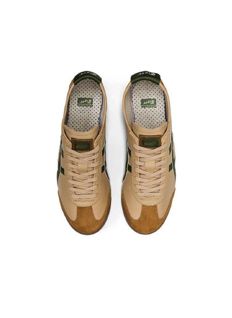 Onitsuka Tiger - Mexico 66 Colorblock Sneakers Brown/Green - Image 1