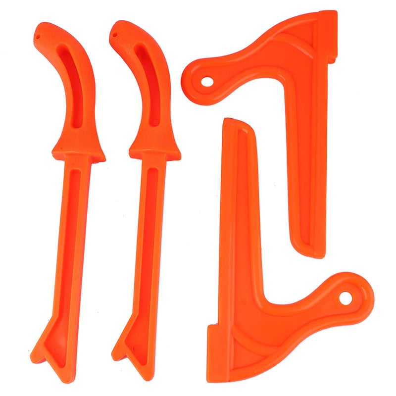 Red Safety Push Stick with Ergonomic Handle for Table Saw Carpentry - Image 2