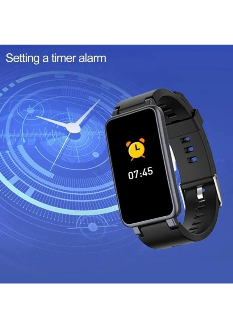 AROAQ C2 Smart Watch, IP67 Waterproof Health Monitoring Watch, Lightweight Large Display Smart Fitness Tracker, Comfortable Sports Bluetooth Smartwatch For Sports, Running, Climbing, Students, (1pc, Blue) - Image 4