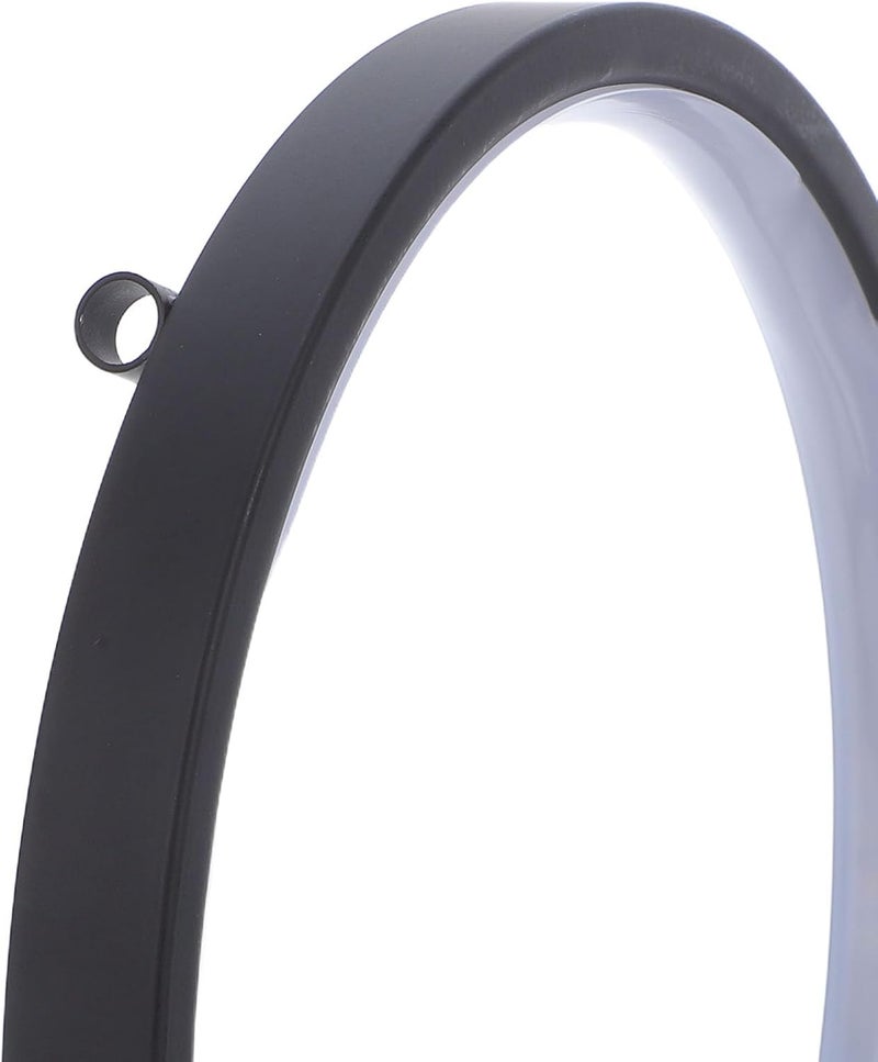 Toyvian LED Light Ring Backflow Incense Holder 25cm Black Aromatherapy Tabletop Decor Zen Incense Burner with 3-Color Changing LED for Living Room Office Entryway - Image 3