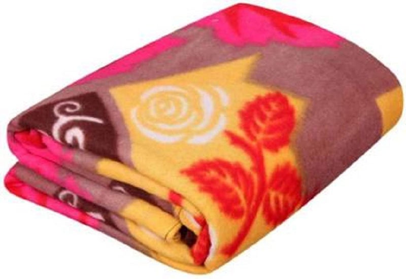 BREVARD BREVARD Single Bed Woolen Fabric Printed Design Quilt CoverDuvet CoverRajai CoverBlanket Cover for Winter 60x90 Inches Multicolor - Image 3
