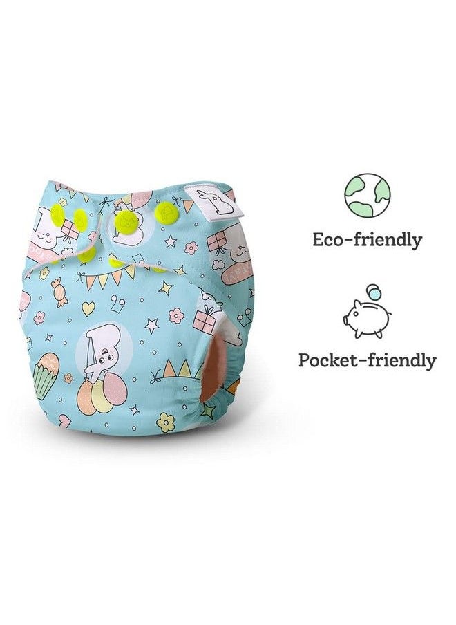 Superbottoms Combo Pack Of 2 Freesize Uno Reusable Waterproof Adjustable Cloth Diaper For Babies From 5 17Kgs With Dry Feel Organic Cotton Pad Option 5  - Image 5