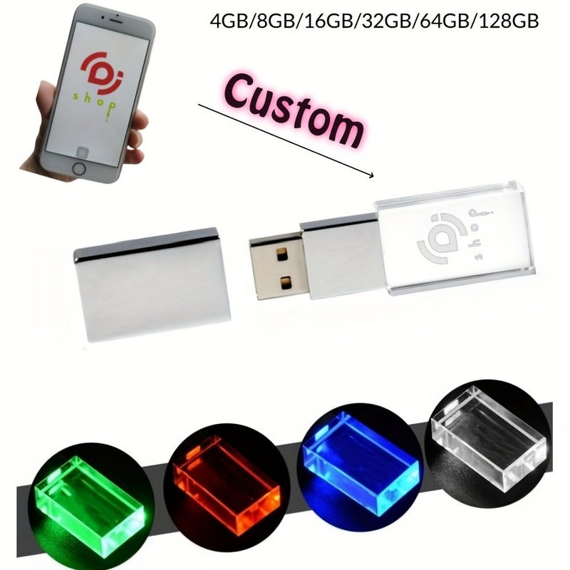 مصباح USB أخضر مخصص بسعة 32 جيجابايت - Image 1