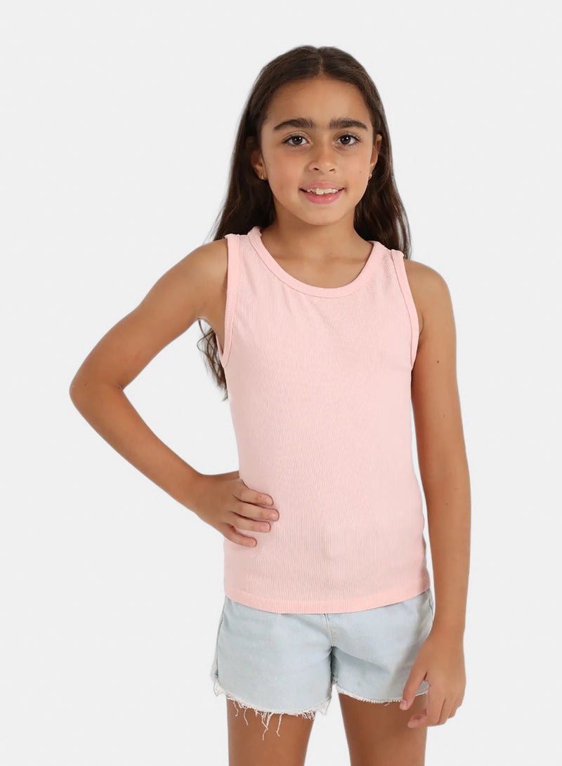 Carina Girly Ribbed Tank Top - Image 1