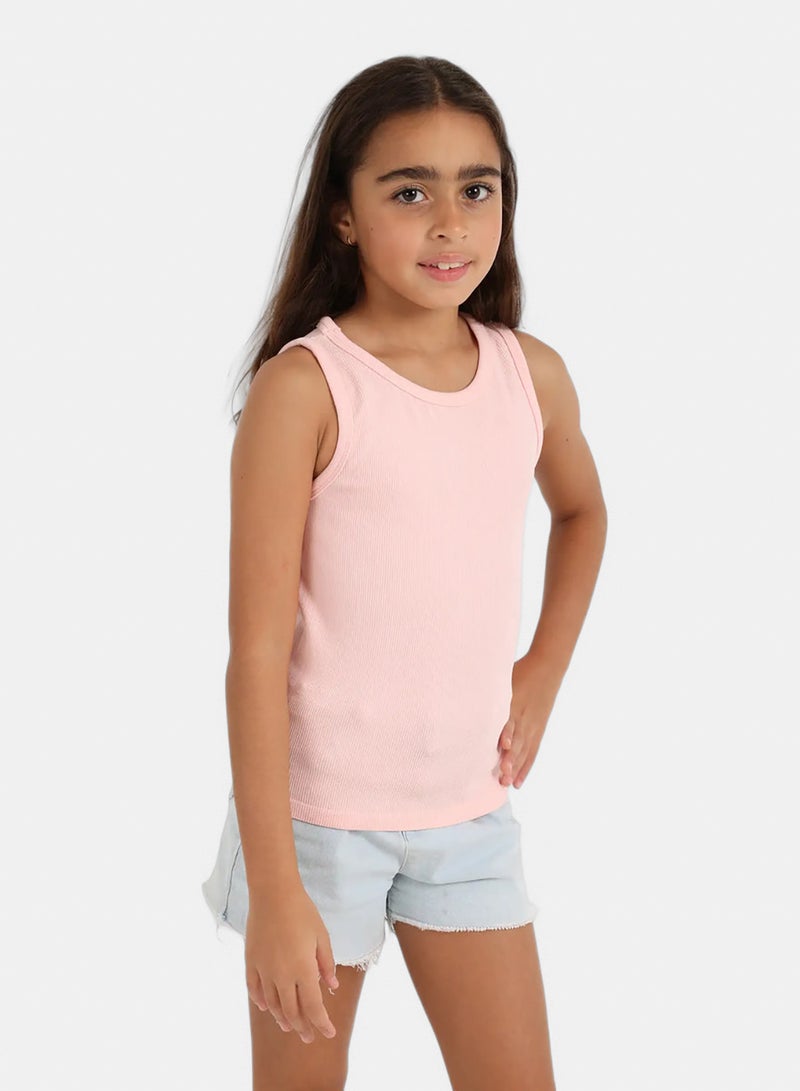 Carina Girly Ribbed Tank Top - Image 2