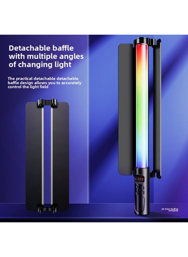 Generic Rgb Photography Fill Light Handheld Led Fill Light Rod Outside Shot Light Indoor And Outdoor Night Scene Color Video Portable-Specifications:[exclusive☆16500lm] Three-color Fill Light Stick + 2m Light Stand + Remote Control + Free Carrying Bag  - Image 3