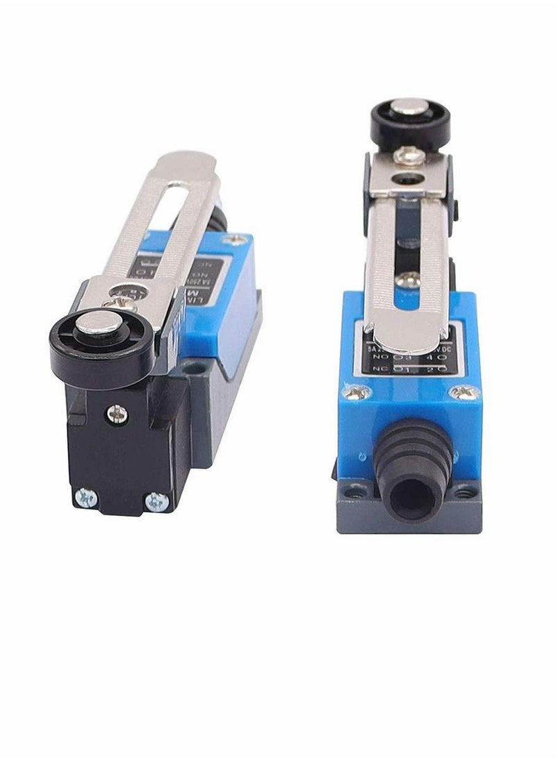 Y&D - ME-8108 Momentary Limit Switch Travel Switch, Adjustable Roller Lever Arm arduino NC-NO CNC Mill Laser Plasma Router (3PCS, Long Arm) - Image 1