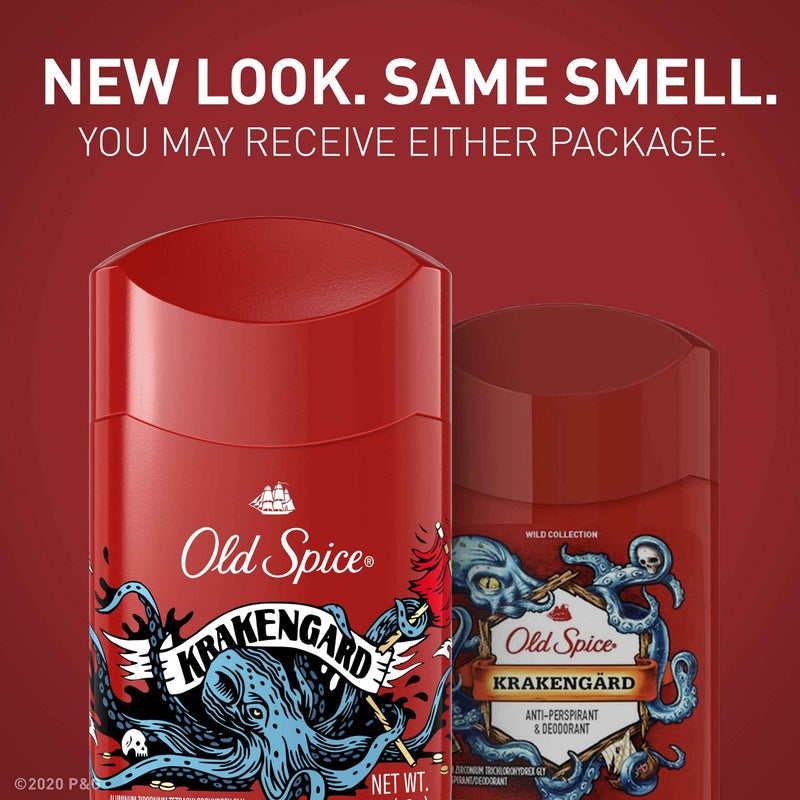 Old Spice Wild Collection Antiperspirant & Deodorant Krakengard, 2.6 Ounce (Pack of 3) - Image 4