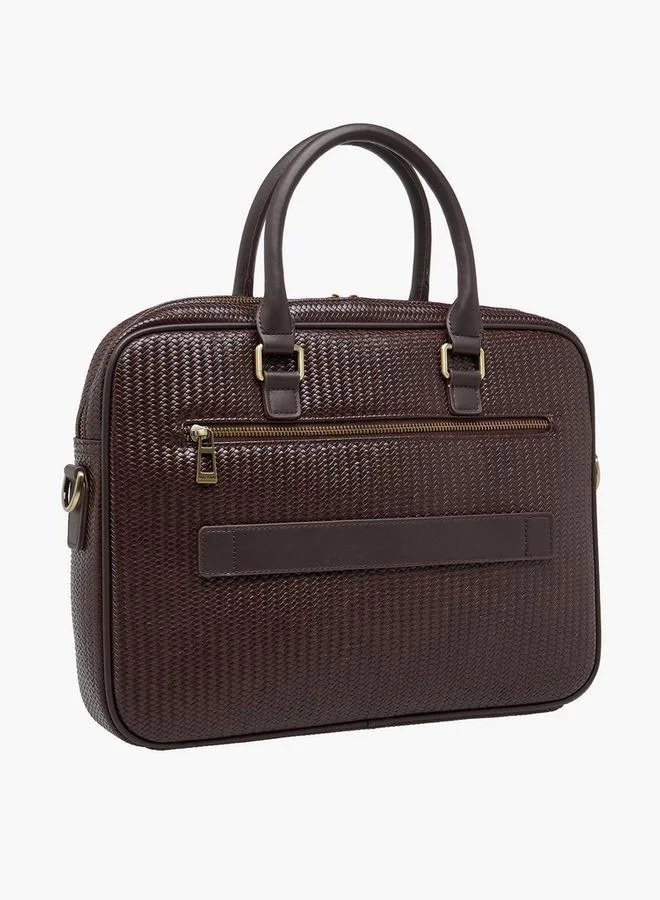 Duchini BROWN Men Textured Laptop Bag  | Best Price UAE