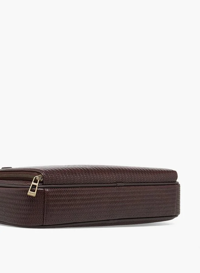 Duchini BROWN Men Textured Laptop Bag  | Best Price UAE