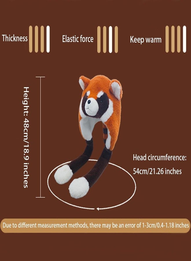 BSYLOO Adorable Winter Animal Hat/Cute Cartoon Plush Hat with Moving Ears/Funny-Crazy Earmuff Hat for Girls & Women Brown - Image 5