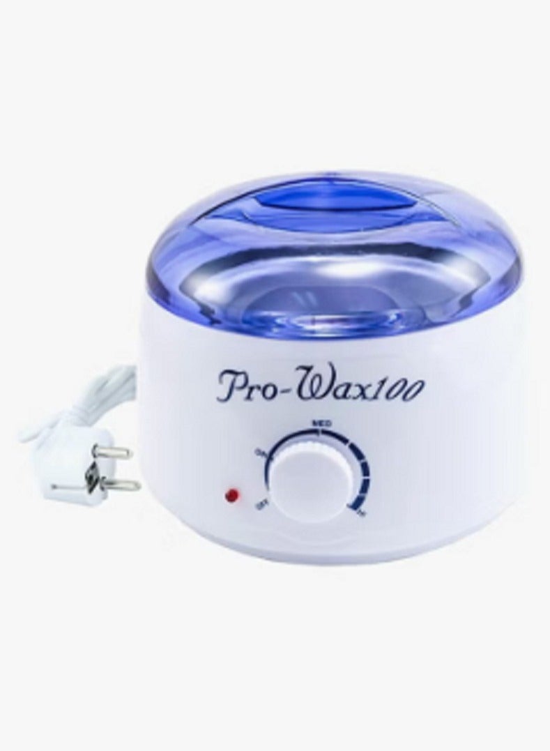 Wax Heater+ Wax Cartridge + Depilatory Paper + Spatulas Epilator Set White/Purple - Image 2